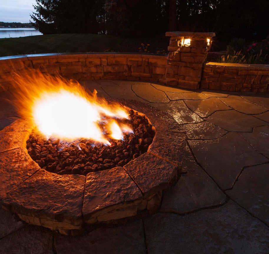 Round Fire Pit Kit Cromwell Concrete